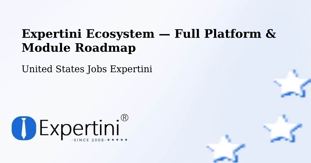 Expertini Ecosystem — Full Platform & Module Roadmap – United States