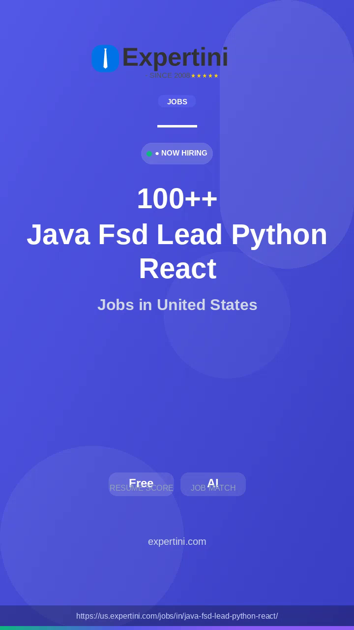 3,085,583+ Java Fsd Lead Python React Jobs in USA — Top Companies Hiring September 2026